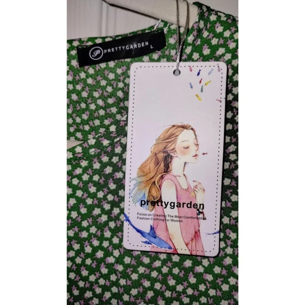 PRETTYGARDEN Women's Casual Boho Dress - Picture 2 of 7